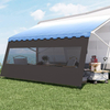 SHILI RV Awning Sun Shade Screen Sunshade 8' X 15' 3'' (Fit for 16' Awning)- Mesh Sunscreen Motorhome Camper Trailer Awning Shade Screen UV Blocker Completed Kits - 3 Year Warranty (Black)