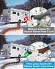 10FT Heated RV Sewer Hose Sleeve, Avoid Freezing at -45°F with Energy Saving Thermostat, Insulated Waterproof Heated Cover for RV Sewer Hose (Not Included), RV Winter Accessories for RV Camper