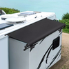 SHILI RV Slide Topper Awning, Slide Out Awning Kit Cover Assembly, Modular Camper Slideout Topper Protection for RVs, 5th Wheels,Travel Trailers and Motorhomes, Black, 7'3