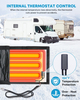 10FT Heated RV Sewer Hose Sleeve, Avoid Freezing at -45°F with Energy Saving Thermostat, Insulated Waterproof Heated Cover for RV Sewer Hose (Not Included), RV Winter Accessories for RV Camper