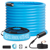NSF61 NSF372 25FT RV Water Hose with Storage Bag, 5/8'' Premium Drinking Water Hose Leak Free, No Kink and Flexible Garden Hose for RV, Camper, Truck, Car - Blue