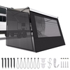 SHILI RV Awning Sun Shade Screen Sunshade 8' X 15' 3'' (Fit for 16' Awning)- Mesh Sunscreen Motorhome Camper Trailer Awning Shade Screen UV Blocker Completed Kits - 3 Year Warranty (Black)