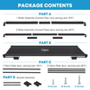 SHILI RV Slide Topper Awning, Slide Out Awning Kit Cover Assembly, Modular Camper Slideout Topper Protection for RVs, 5th Wheels,Travel Trailers and Motorhomes, Black, 7'3