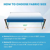 SHILI 18' RV Awning Fabric Replacement, 19oz Weatherproof Heavy Duty Anti-Fading Awning Replacement with Pull Strap, Outdoor Canopy for Camper, Trailer, Motorhome, BLUE Fade, (Fabric 17'2